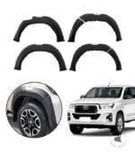 Alargador de Paralama Hilux CD 2021 à 2025 Preto - Imagem 3